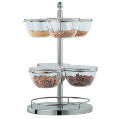 Rotating cereal holder, 6 bowls Ø 210 mm