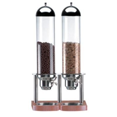 Cereal dispenser, 2x 5 liters, with portion system