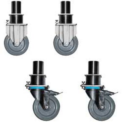 4 adjustable wheels, 2 with brakes, for oven 20 GN 1/1 &amp; 2/1