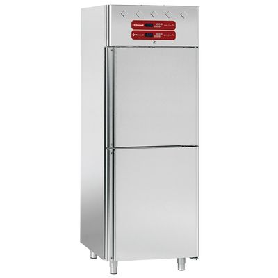 Ventilated refrigerator and freezer 2x350 liters, 2x 1/2 doors GN 2/1