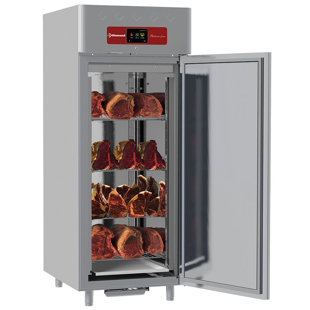 Ventilated maturation cabin dry aging for meat 850 liters, 1 door 20x GN 2/1
