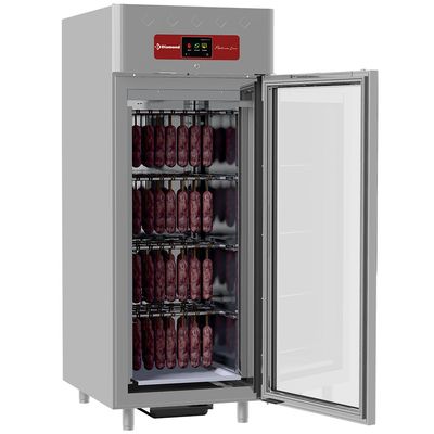 Rijpingskast dry aging voor fijnkost 850 liter geventileerd, 1 glazen deur 20x GN 2/1