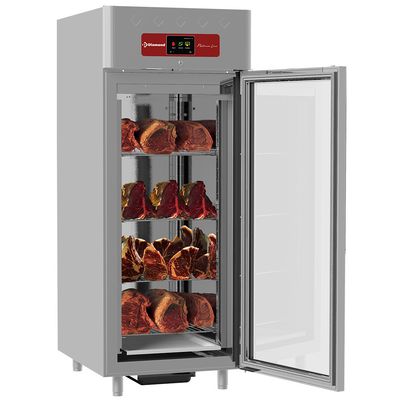Ventilated maturation cabin dry aging for meat 850 liters, 1 glass door 20x GN 2/1