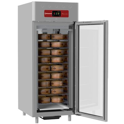 Ventilated maturation cabin fermenting aging for cheeses 850 liters, 1 glass door 20x GN 2/1