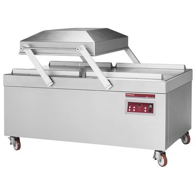 Vacuum machine, double chamber 840x830xh250 mm. - 250 m3/h