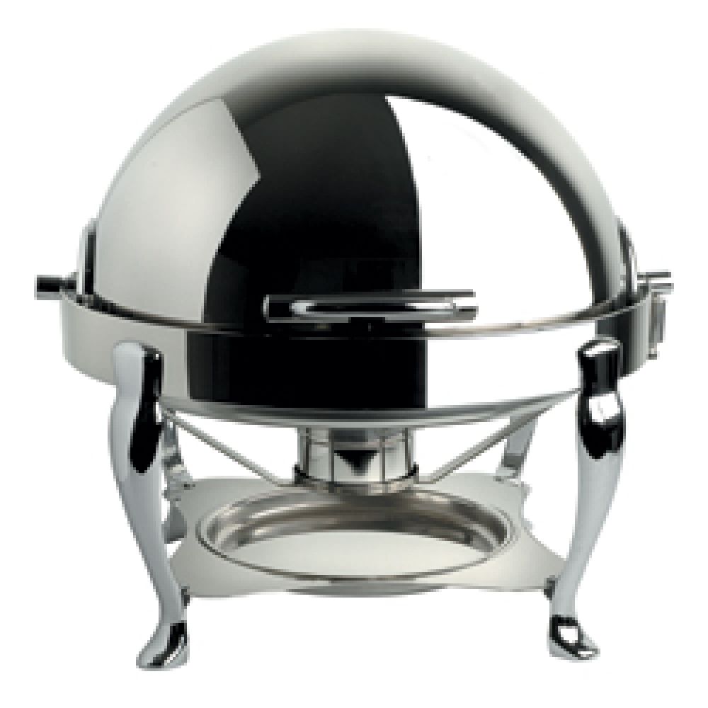 Stainless steel &quot;rounded&quot; stove, &quot;roll-top&quot; lid, GN 1/1-65 mm