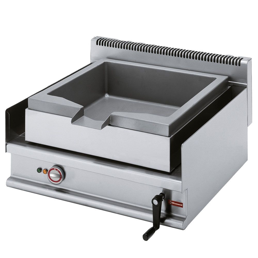 Tumbling elec. frying pan, stainless steel basin, cap. 30 liters &quot;Alpha 650&quot;