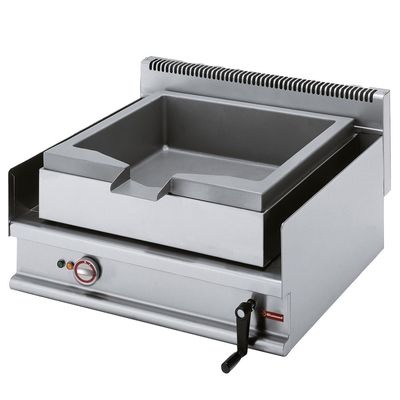 Tumbling elec. frying pan, stainless steel basin, cap. 30 liters &quot;Alpha 650&quot;