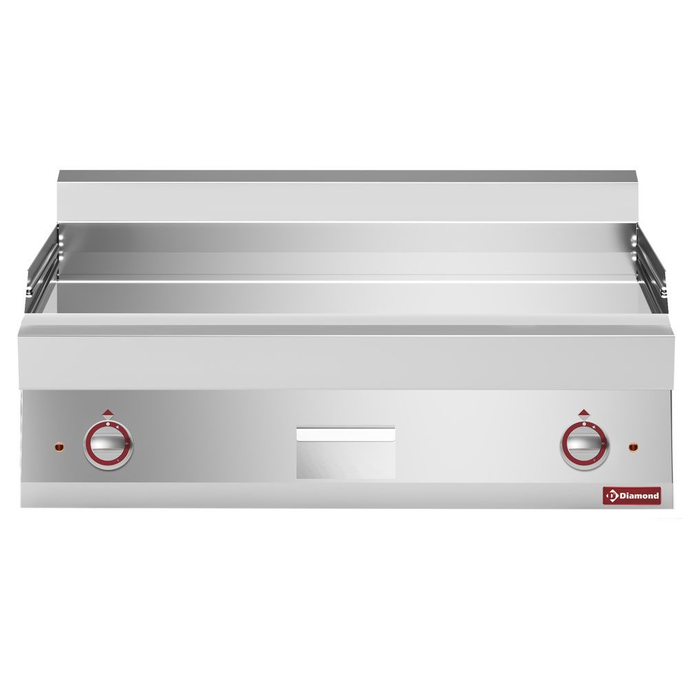 Flat electric cooking plate EXTRA-LARGE chrome