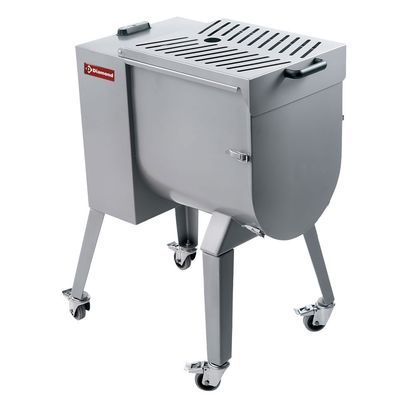 Stainless steel meat mixer 50 kg, stand with wheels