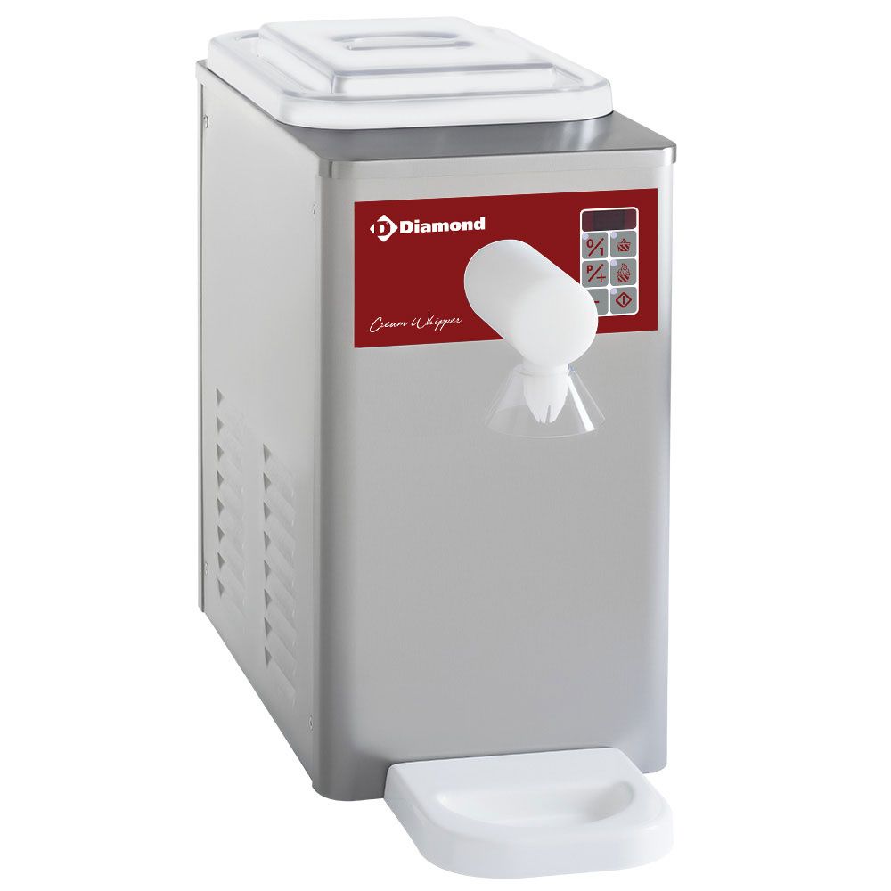 Refrigerated cream whipper in stainless steel, tank 5 L (300 L/h)