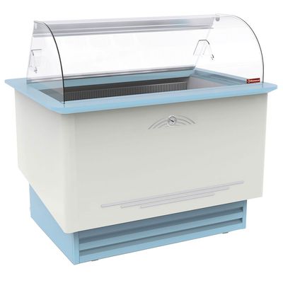 Ice cream display case static, 10 trays 5 Lit, with reserve