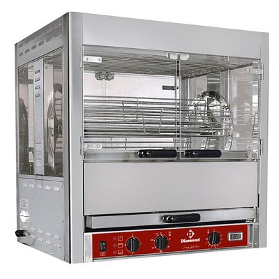 Rotating rotisserie, 25 chickens