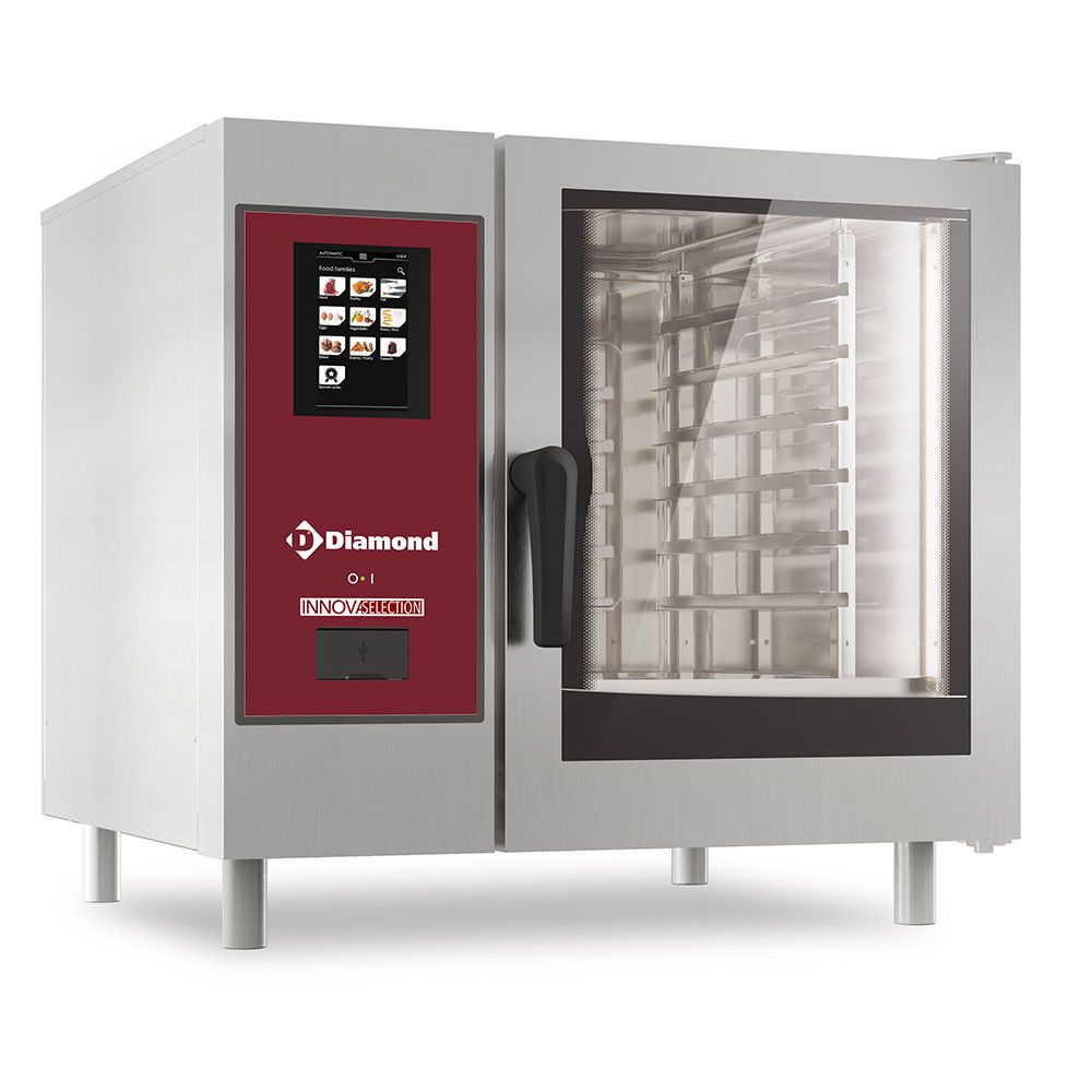 Gas oven &quot;TOUCH&quot; boiler steam and convection 6xGN1/1+ Cleaning