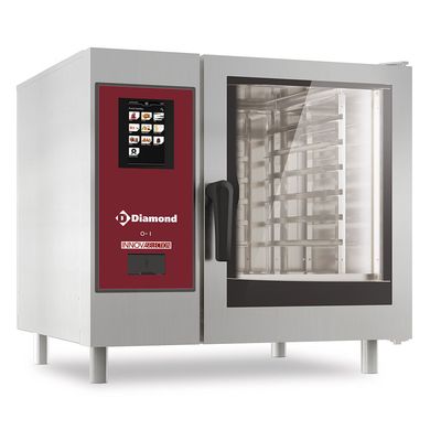 Gas oven &quot;TOUCH&quot; boiler steam and convection 6xGN1/1+ Cleaning