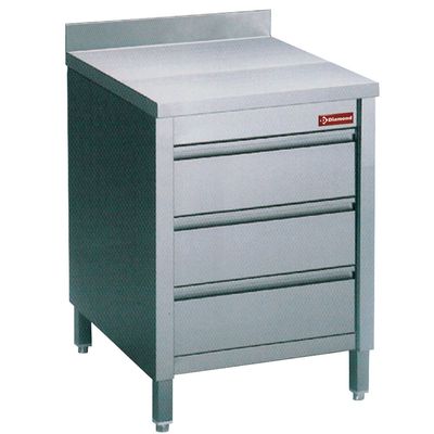 working table on cupboard 3 drawers +edge