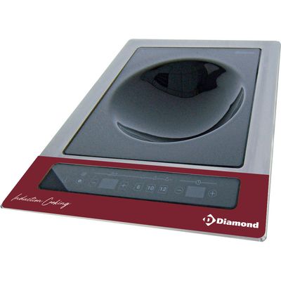 Induction plate &quot;built-in wok&quot;  6 kW-TRI, tactile keys