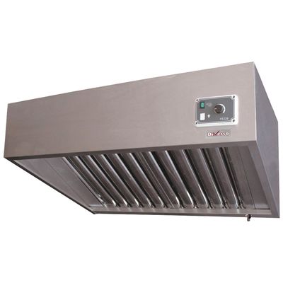 Complete hood, (9/9-2500 M3/h) 120 Pa, variator, 4 filters