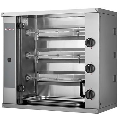 Gas chicken roaster, 3 spits (9 chickens) SMALL