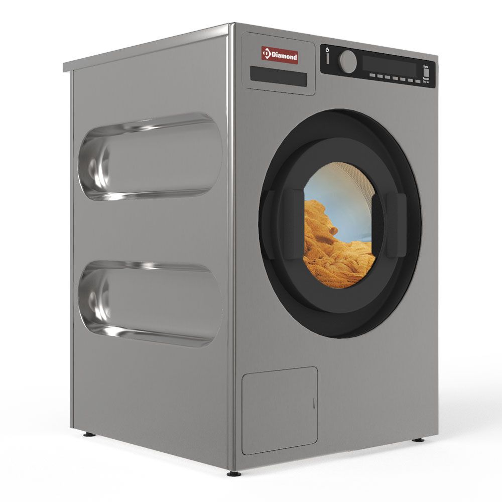 Washing machine with spin-dryer 6,5 kg &quot;inox-titanium&quot;, with drain pump