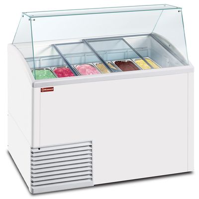 Ice cream display case, 10 trays (5 Lt)