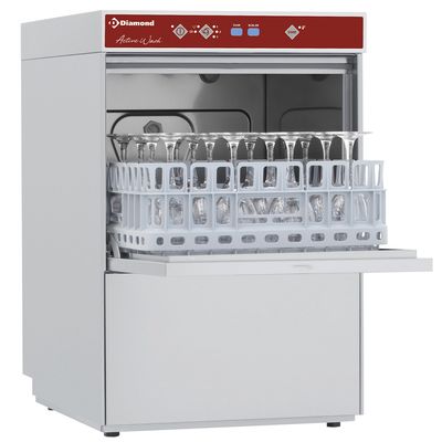 Glasswasher squared basket 400x400 mm + anti-pollution device, AB type (Break Tank)