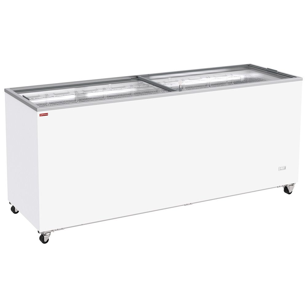 Freezer, chest, 672 liters, sliding lids on wheels
