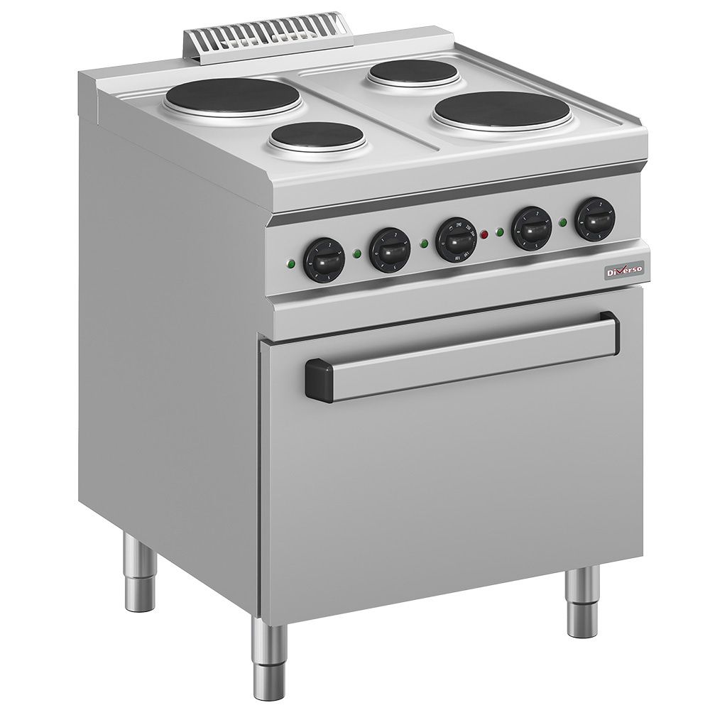 Electric range 4 plates, on electric oven GN 2/1