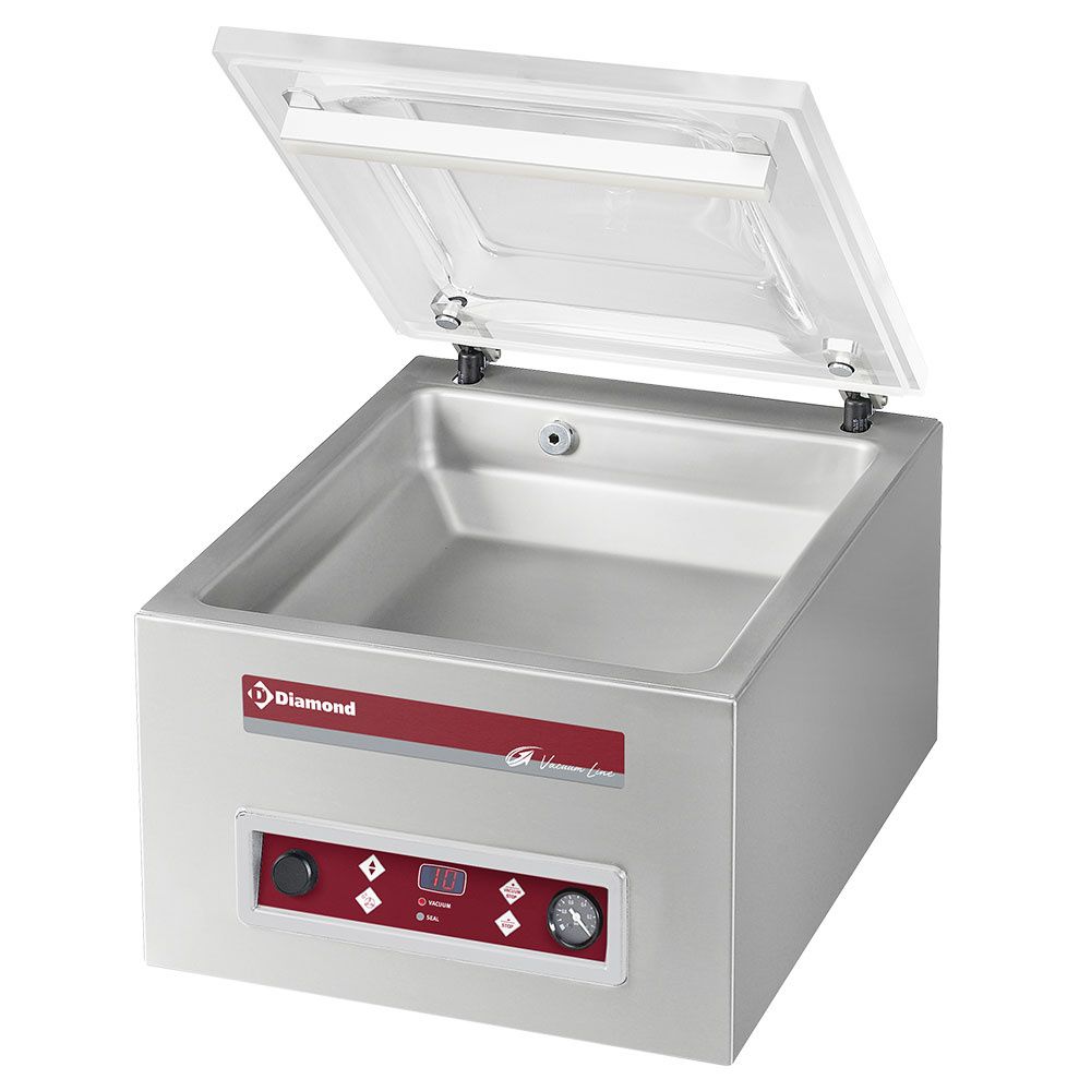 Vacuum machine, chamber 350x370xh150 mm - 8 m3/h