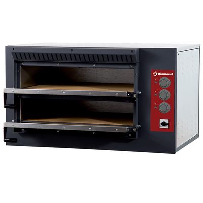 Electric pizza oven, 2 chambers