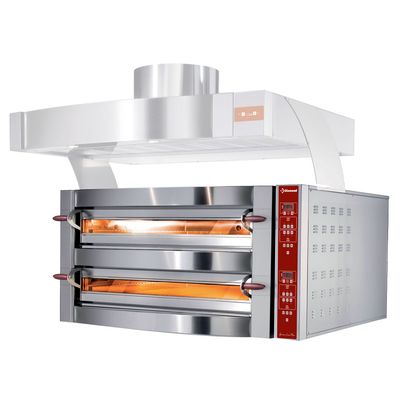 Electric oven, 2 chambers, 2x 6 pizzas 350 mm