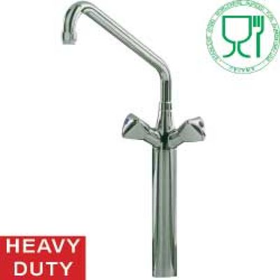 Pedestal with faucet mixer &quot;big flow&quot; &quot;Heavy-Duty&quot;