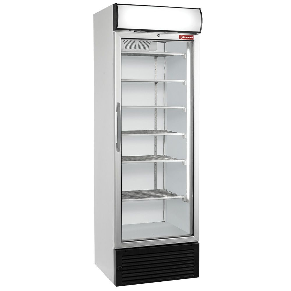 Static/ventilated negative T° display, 500 liters, light box