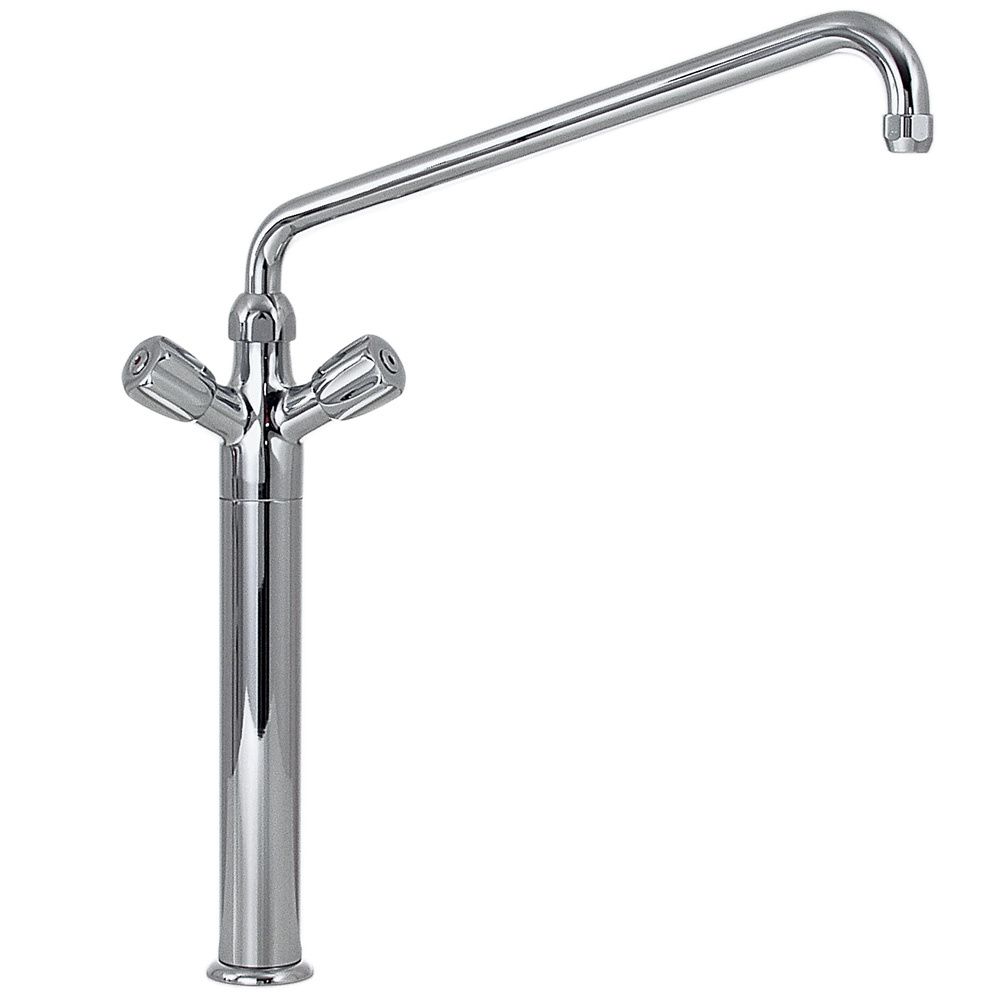 Pedestal with faucet mixer &quot;big flow&quot; &quot;Heavy-Duty&quot; (exit MONO)