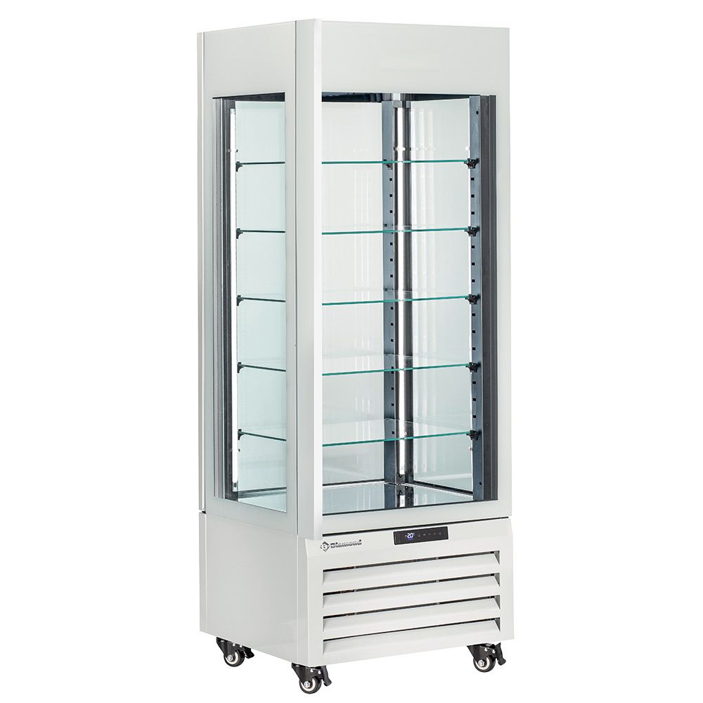 FULL vitrine 440 Lt., 5 glass levels, ventilated - PASTRY - WHITE