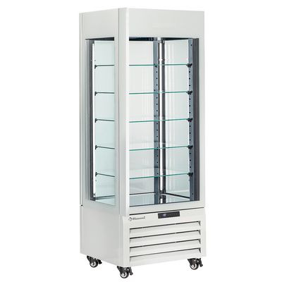 FULL vitrine 440 Lt., 5 glass levels, ventilated - PASTRY - WHITE