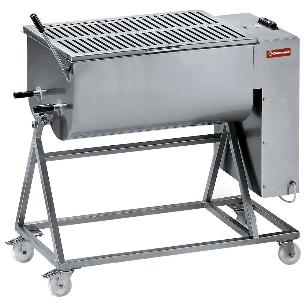 Stainless steel meat mixer 120 kg, stand with wheels