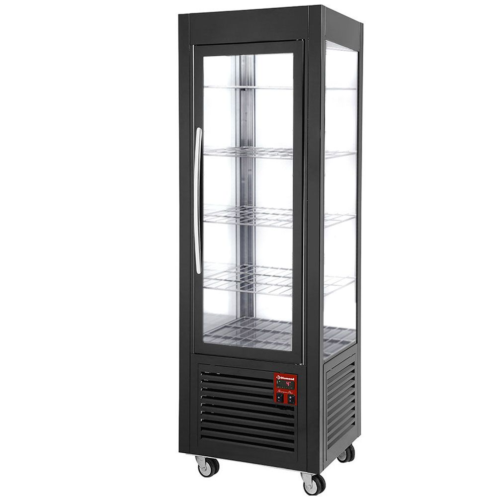 Panoramic display, 5 shelves, 360 LT, Black