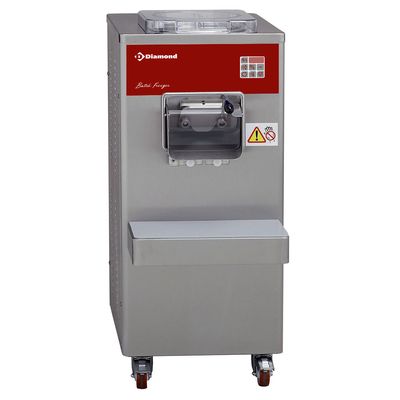 Automatic vertical ice-cream turbine, 50 L/h, water condenser