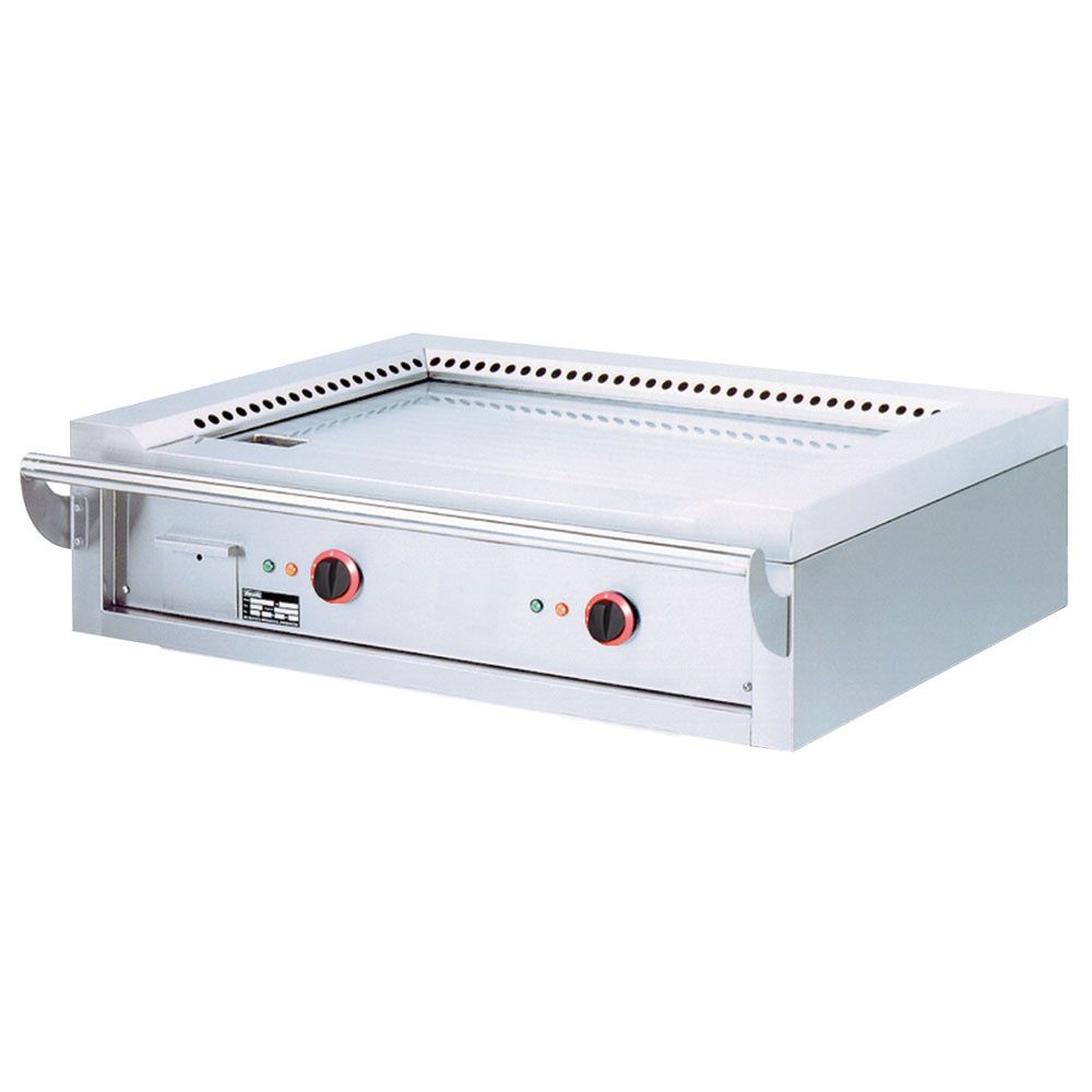 Electric &quot;Teppanyaki&quot; plate, 2 areas (2x 5,85 kW), for the table -Top-