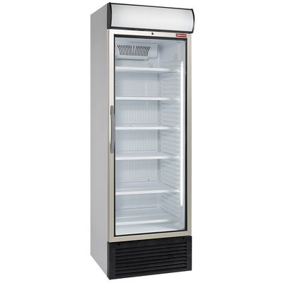 Ventilated positive T° display 500 liters, with light box