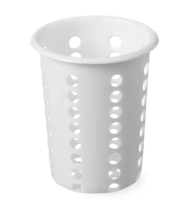 Bestekkorf rond wit PP 97x137 mm