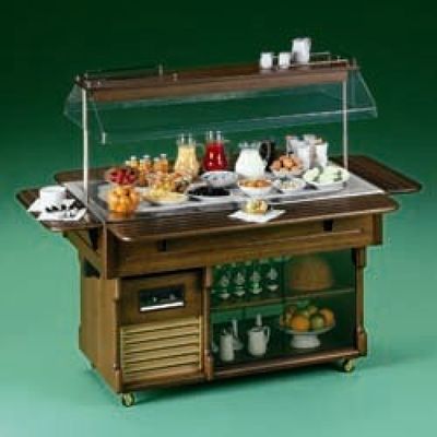 Buffet with refrigerated top 4 GN 1/1