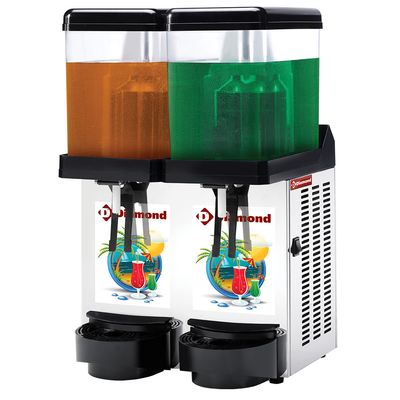 Refrigerated drink dispenser, 2x 12 Lt.