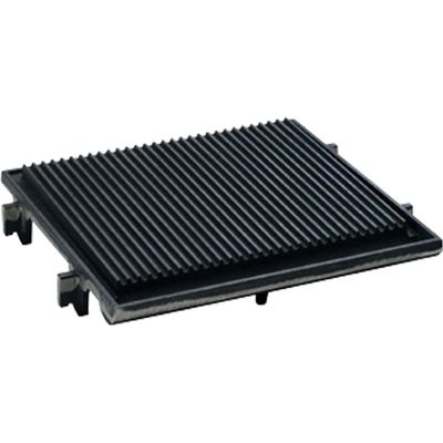 Ribbed cooking plate, 1 fire