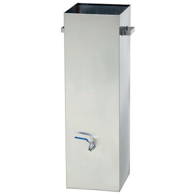 Tank with drain, cleaning spits and security between the gas burners