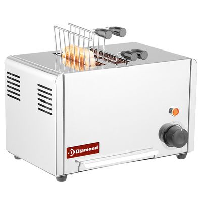 Electric toaster (croque-monsieur), 2 tongs - Stainless steel.