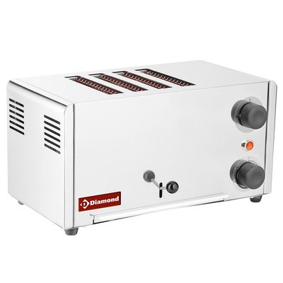 Electric roast bread  4 sections - stainless steel