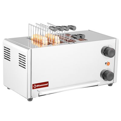 Electric toaster  (croque-monsieur), 4 tongs - Stainless steel.