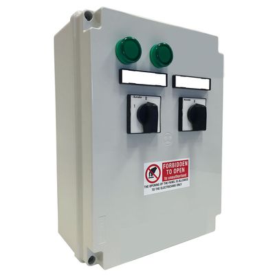 Electric control panel, 2 speeds + switch LED